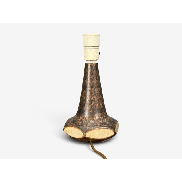 1960s Marianne Starck, Table Lamps, Brown Stoneware - Pair For Sale - Image 12 of 14