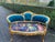 French 1980 French Louis XVI Blue Velvet Gilt Beech Settee For Sale - Image 3 of 15