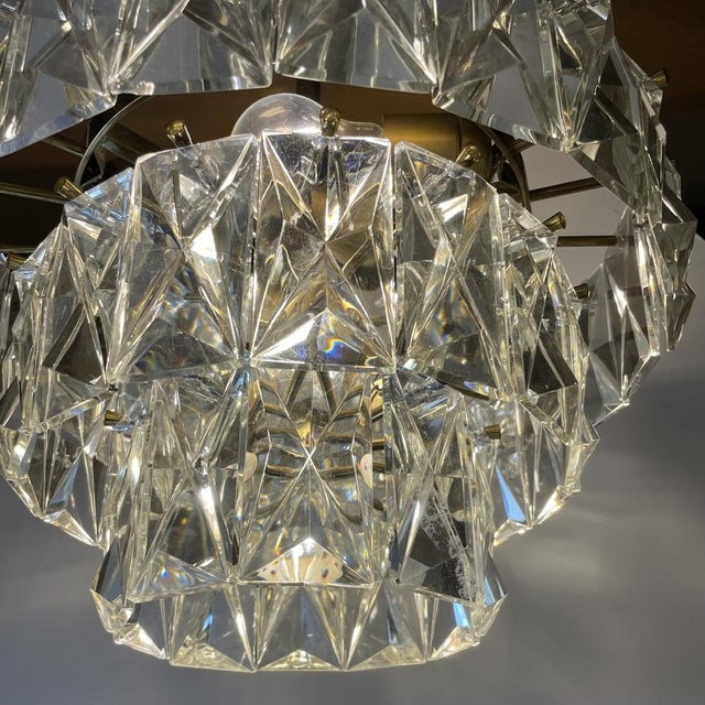 Crystal Prism Chandelier by Kinkeldey, 1970s For Sale - Image 11 of 15