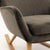 Textile Pair of Contemporary Gray Velvet Upholstered Rocking Chairs With Wooden Runners For Sale - Image 7 of 8