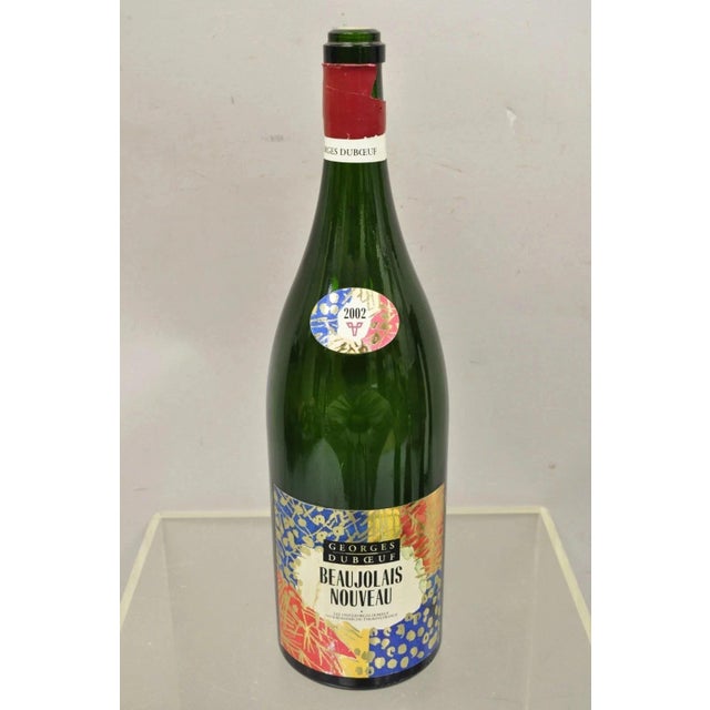 2002 George Duboeuf Beaujolais Nouveau VTG Display Dummy Wine Champagne Bottle For Sale - Image 9 of 9