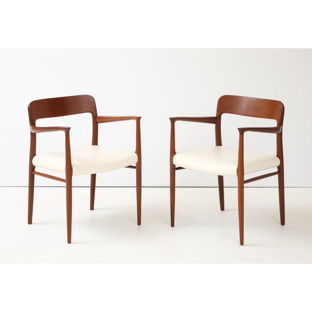 Niels Otto Moller Model 77 & 56 Teak Dining Chairs Set of 10 For Sale - Image 10 of 18