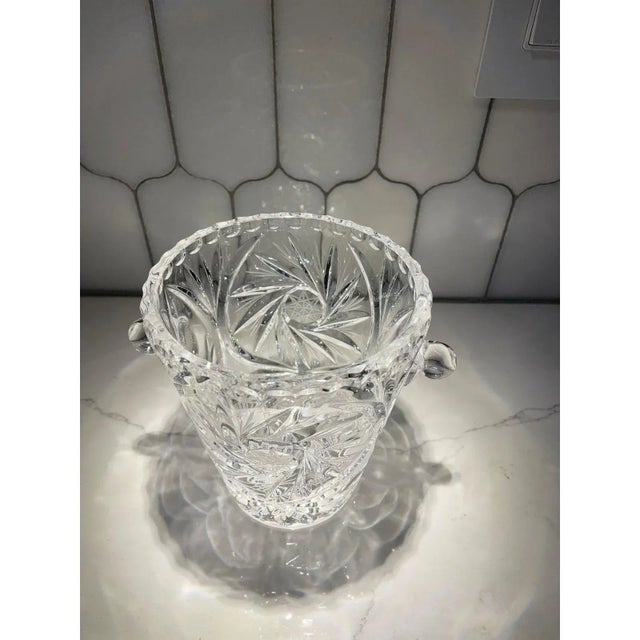 Mid to Late 20th Century Crystal Ice Bucket For Sale In Chicago - Image 6 of 10