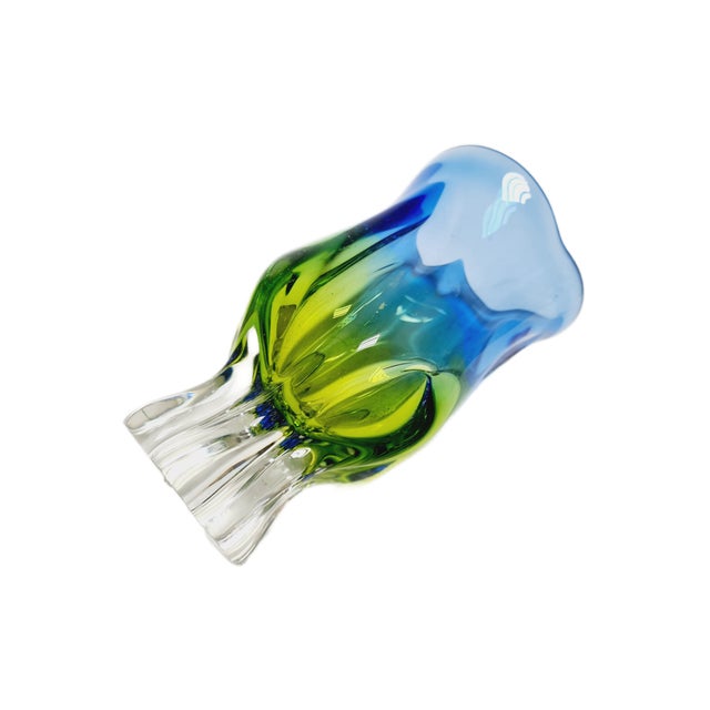 Vase by J. Hospodka for Chribska Glassworks, Czechoslovakia, 1960s For Sale - Image 10 of 12