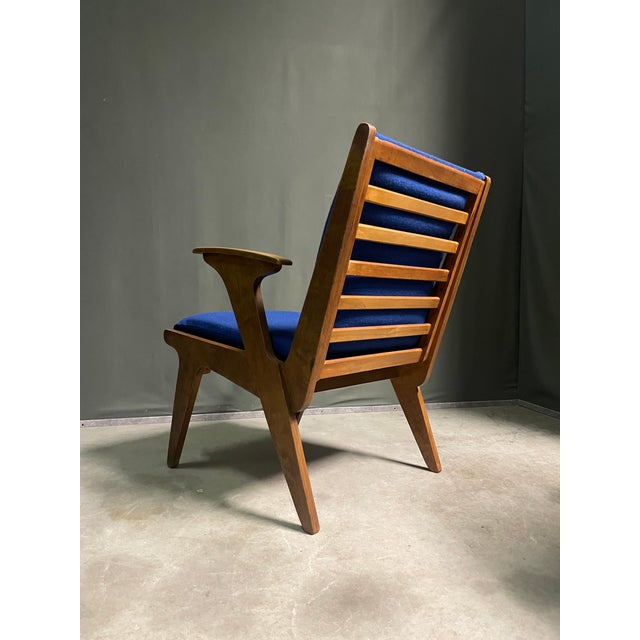 Wood Lounge Chair by Wim Van Gelderen for Spectrum, 1950s For Sale - Image 7 of 8