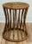 Vintage Scorched Bamboo Woven Wicker Top Stool For Sale - Image 4 of 5