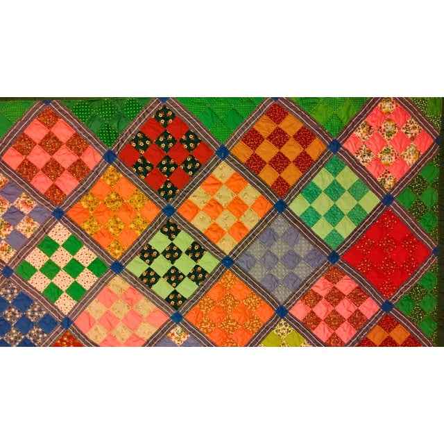 Folk Art The "Generations" Heirloom Quilt: Hand-Stitched, Embroidered, and Signed by Master Artist Jean Carteen For Sale - Image 3 of 9