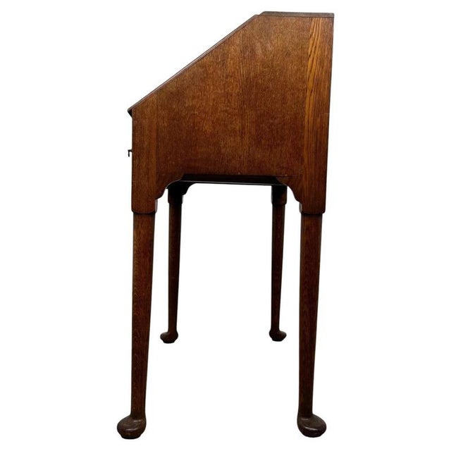Antique 20th Century Golden Oak Bureau For Sale - Image 12 of 14