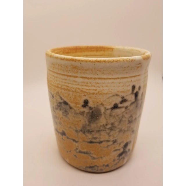 1980s Vintage 1980s Hand Thrown Pottery Vase For Sale - Image 5 of 5