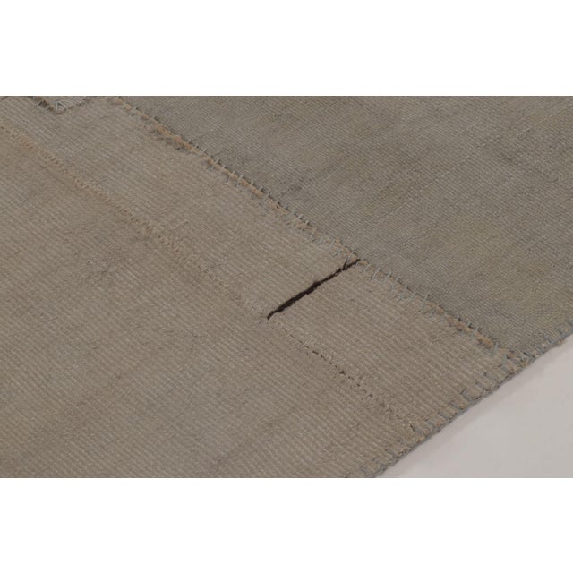 1950s Vintage Turkish Patchwork Rug, in Brown, Gray and Charcoal Hues - Rug & Kilim For Sale - Image 5 of 9