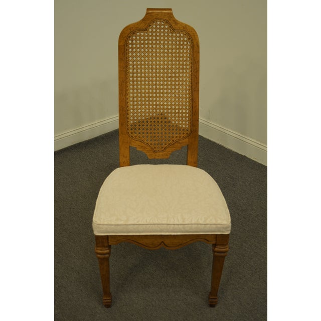 Download Late 20th Century Vintage Heritage Furniture Italian Style Cane Back Dining Side Chair | Chairish