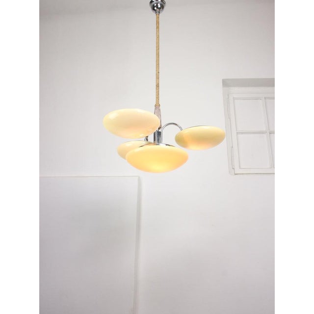 Large Art Deco Cluster Chandelier, 1930s For Sale - Image 9 of 16