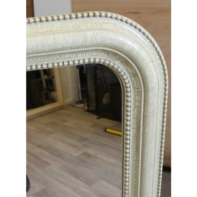 1960s Large Crackle Finish Painted Overmantel Mirror, 1960s For Sale - Image 5 of 9