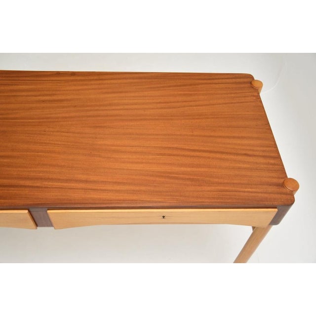 Tan Vintage Swedish Walnut Desk by Bertil Fridhagen for Bodafors, 1960s For Sale - Image 8 of 12