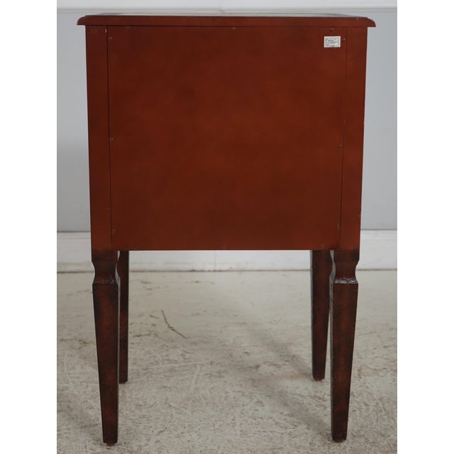Pair of Venetian Paint Decorated 2 Drawer End Tables Nightstands For Sale - Image 16 of 16