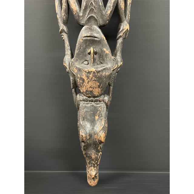 Mid 20th Century Papua New Guinea Middle Sepik Region Ceremonial Suspension Food Hook For Sale - Image 4 of 10