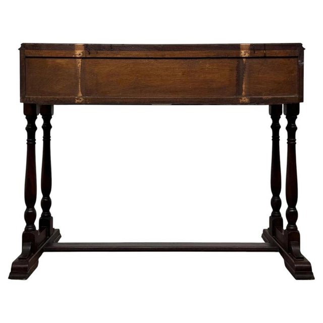 Wood Antique Carved Oak Occasional Side Table For Sale - Image 7 of 11