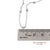 14k(585) White Gold Natural Diamond Adjustable by the Yard Necklace/Pendant For Sale - Image 9 of 12