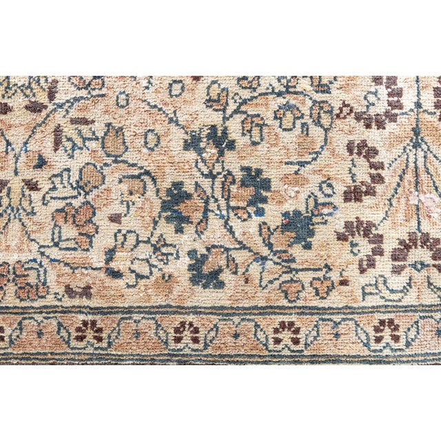 Antique Persian Meshad Handmade Wool Rug For Sale - Image 9 of 9