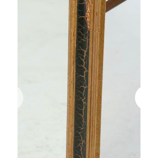Regency Revival Style Parcel Gilt and Black Lacquer Wall Mirror, 21st C For Sale In Cincinnati - Image 6 of 12