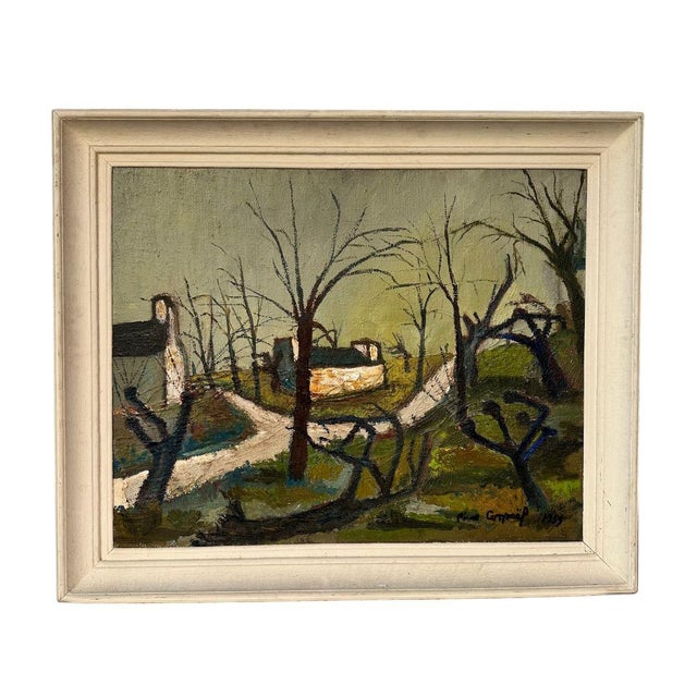 Forest Green André Derain, Fauvist Rural Landscape, 1950s, Oil on Canvas For Sale - Image 8 of 18