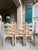 Set 6 Vintage French Ladder Back Dining Chairs Rush Seat Bleached Oak Farmhouse For Sale - Image 11 of 18