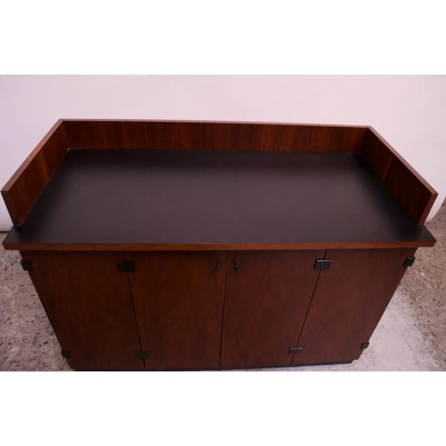 MidCentury Modern Walnut Bar Cart / on Casters by Milo