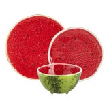 Bordallo Pinheiro Watermelon Place Setting, 3 Pieces For Sale