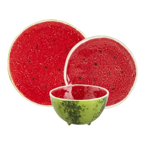 Bordallo Pinheiro Watermelon Place Setting, 3 Pieces