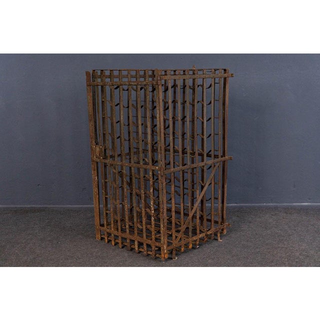 Vintage Steel Wine Rack For Sale - Image 5 of 18