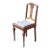 Vintage Early American Side Accent Chair With Hand Carved Details For Sale