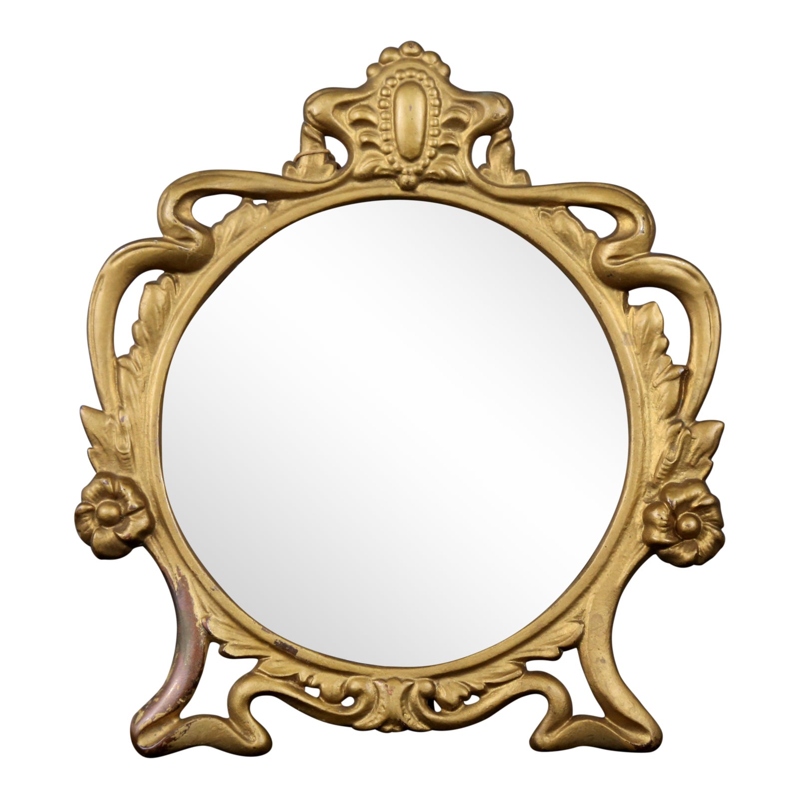 Vintage Cast Iron Vanity Mirror Chairish