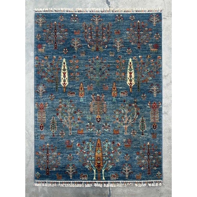 Vintage Persian Gabbeh Wool Tree of Life Rug – 154x209 Cm For Sale - Image 12 of 18