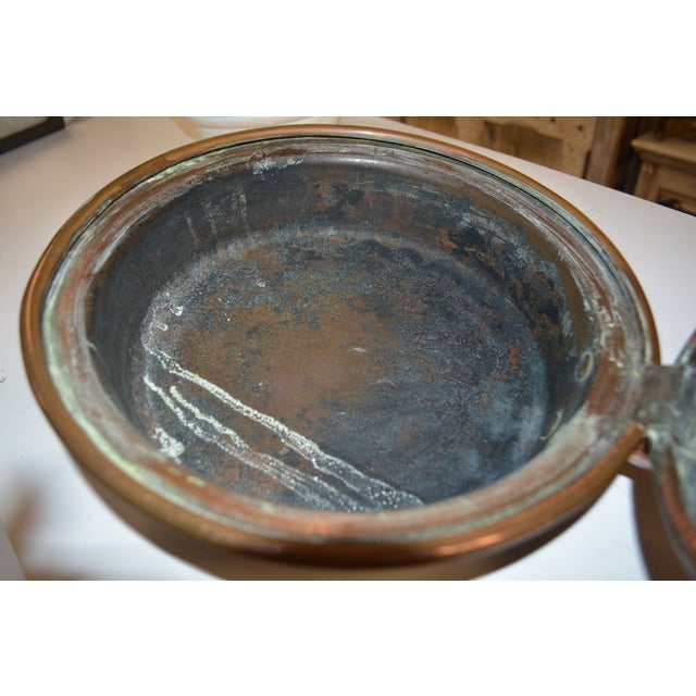 Antique Copper & Wood Long Handled Bed Warmer Pan - Signed T. Hale & Co - England For Sale - Image 14 of 18
