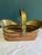 Mid 20th Century Mid 20th Century Vintage Brass & Copper Basket With Handle For Sale - Image 5 of 8