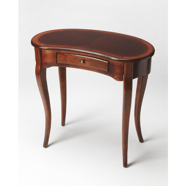 Traditional Edgewater Writing Desk, Dark Brown For Sale - Image 3 of 3