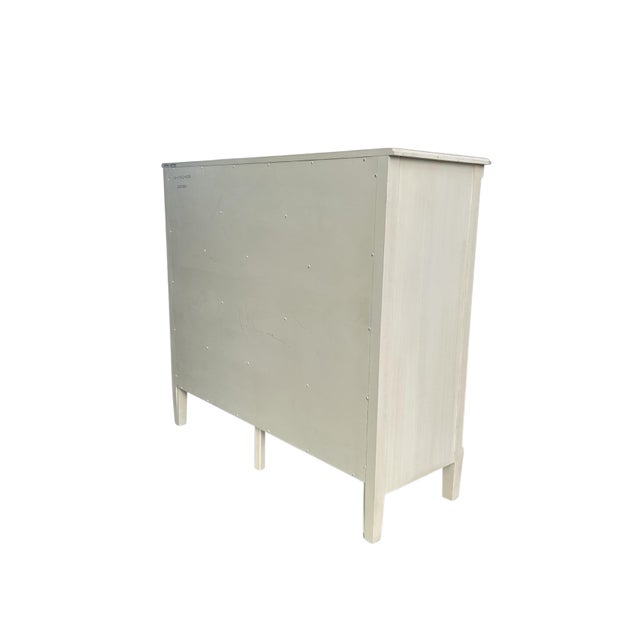 Late 20th Century Ethan Allen Swedish Gustavian Style Painted Chest Dresser For Sale In Charlotte - Image 6 of 6