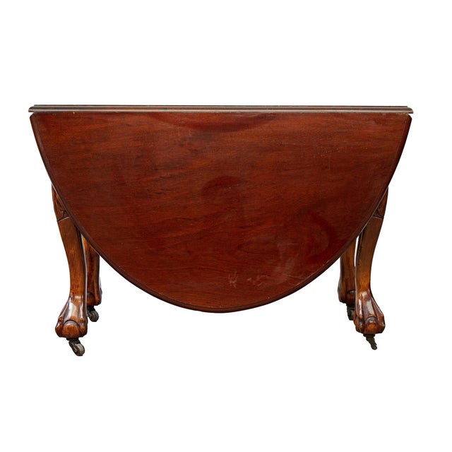 Wood Extendable Chippendale Dining Table, 1930s For Sale - Image 7 of 8