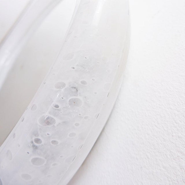 Vintage Illuminated Bubble Glass Mirror from Glashütte Limburg, 1970s For Sale - Image 9 of 13