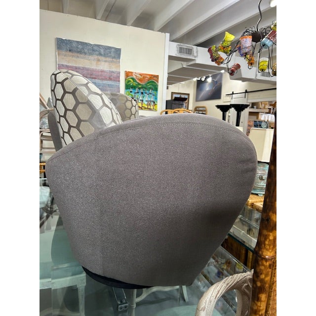 20th Century Kagan Style Swivel Chairs by Weiman For Sale In West Palm - Image 6 of 12