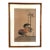 Vintage Asian Rooster Painting With Artist Seal, Framed Bamboo-Style For Sale