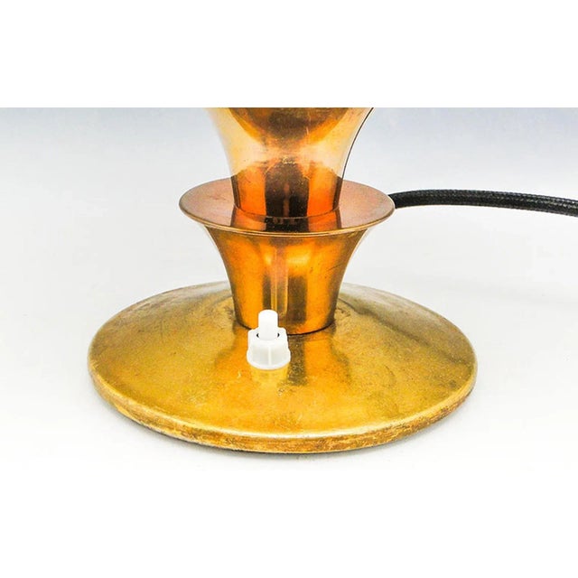 Metal Art Deco Bedside Lamp, Germany, 1930s For Sale - Image 7 of 9