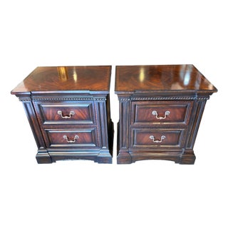 Pair Maitland Smith Nightstands For Sale
