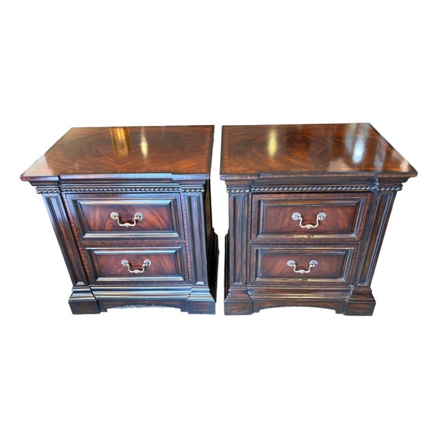 Pair Maitland Smith Nightstands For Sale