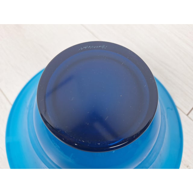 Venini Bowl in Blue Murano Glass from Venini, 1990s For Sale - Image 4 of 7