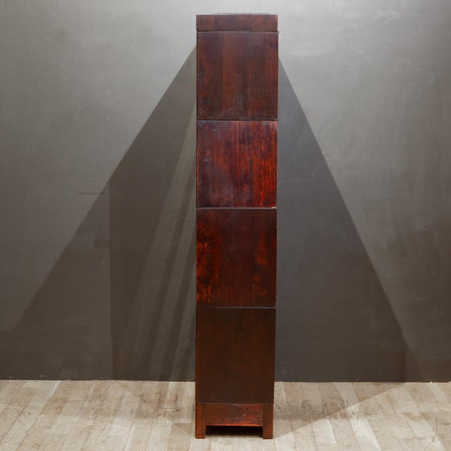 Late 19th C. Gunn Furniture Co. Mahogany Lawyer's Bookcase c.1899 For Sale - Image 10 of 13