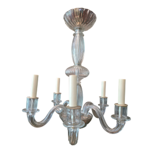 Vintage Mid Century Modern Murano Style Venetian Chandelier