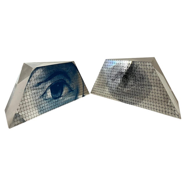 Screen Printed Acrylic Glass Multiples, Set of 2 For Sale