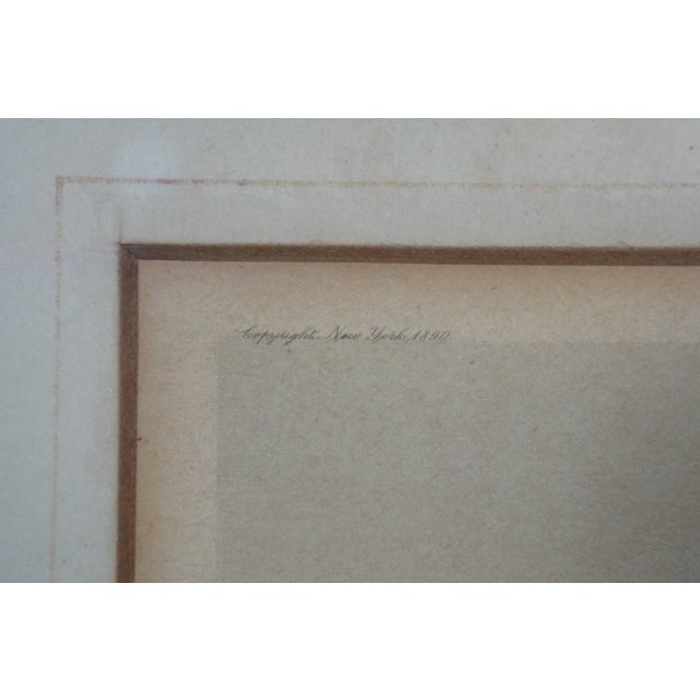 Black Late 19th Century Antique Edward Loyal Field Country Farmhouse Colored Landscape Etching 15", Framed For Sale - Image 8 of 10
