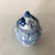 1990's Chinese Blue & White Porcelain Lidded Ginger Jar, In excellent condition. 10.25"H X 5.5"D